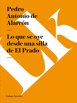 cover image of Lo que se oye desde una silla de El Prado